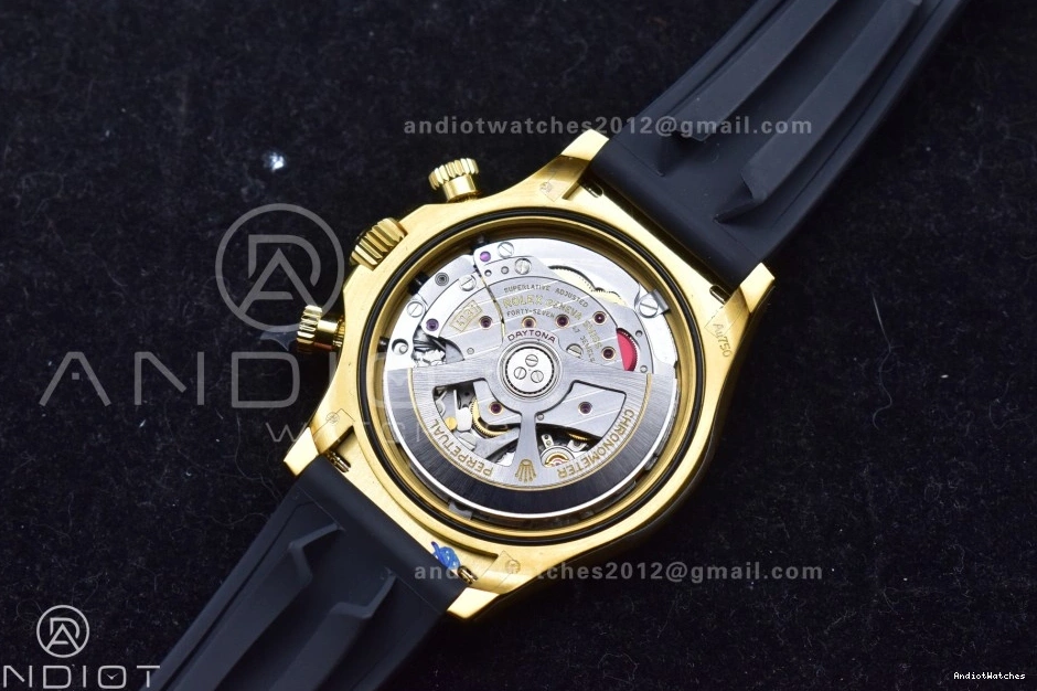 1:1 126518 808 Oysterflex Flexible QF on Black V6 Daytona Dial SH4131 Edition Best (Weighted) Strap YG 0223